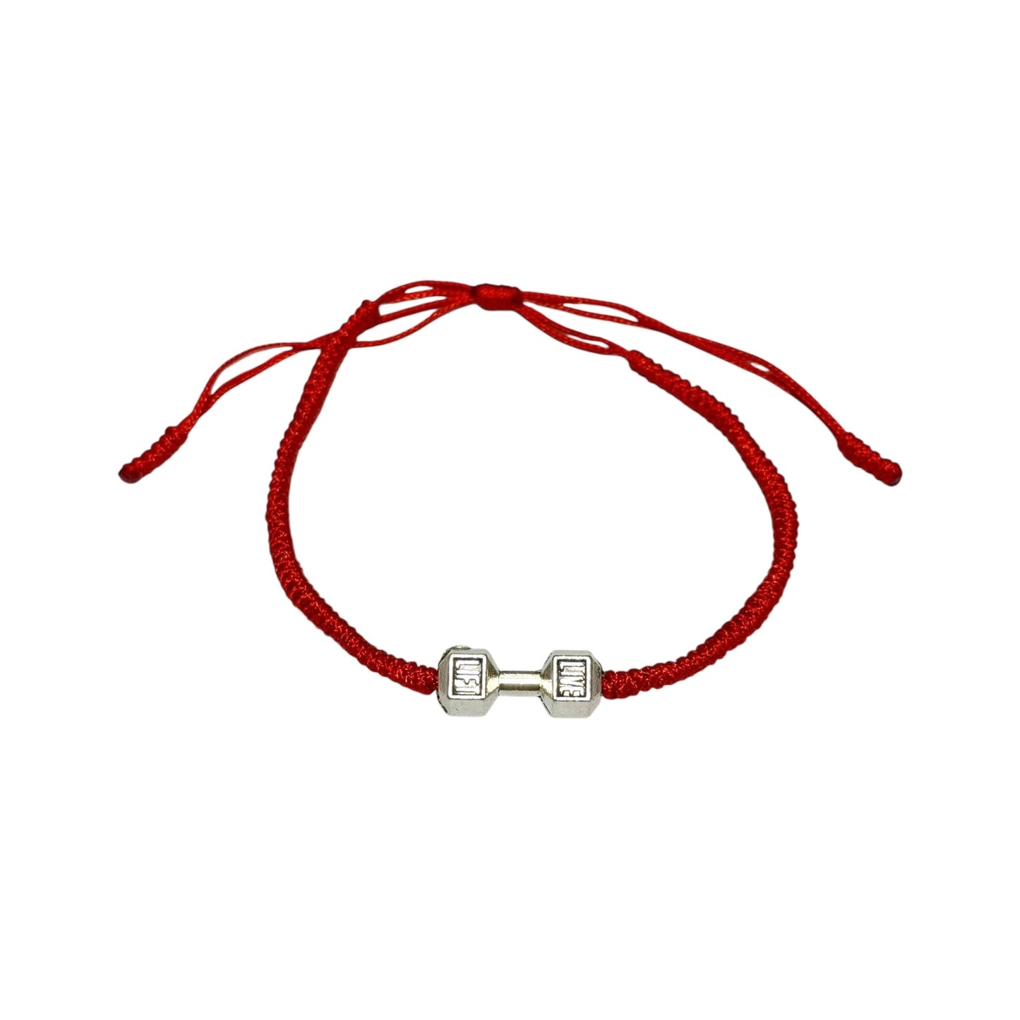 Snake knot Dumbell Bracelet Red