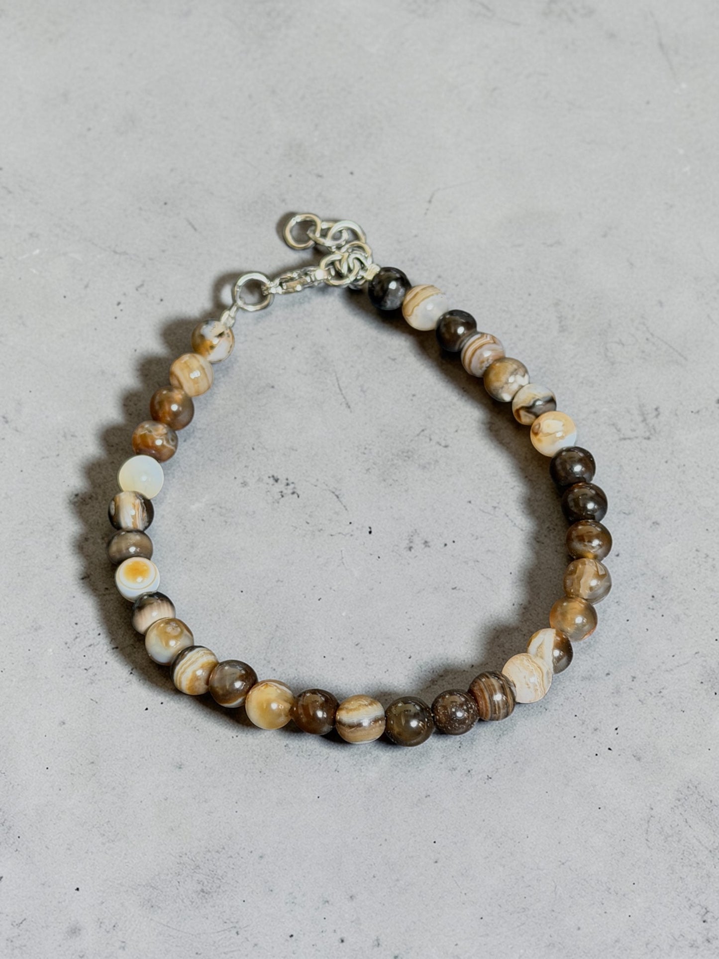 عقيق Bracelet with stainless steel lock