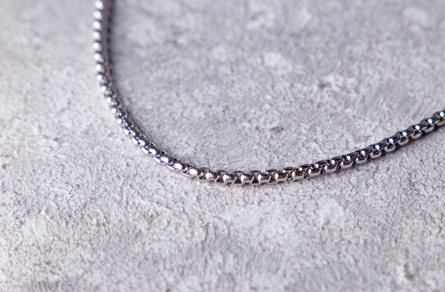 قلادة فضة عينة 60 سم