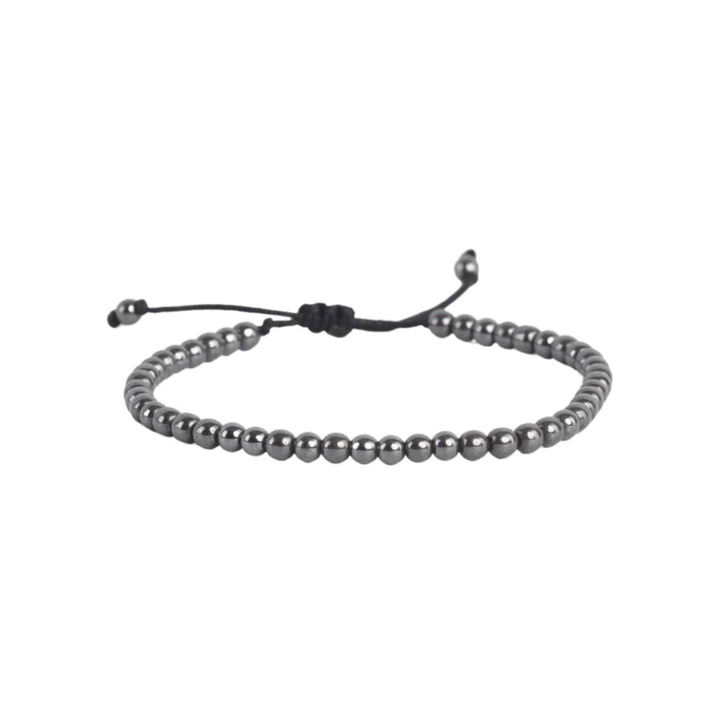 طقم سوار التبت الأحمر وحجر العقيق الأسود