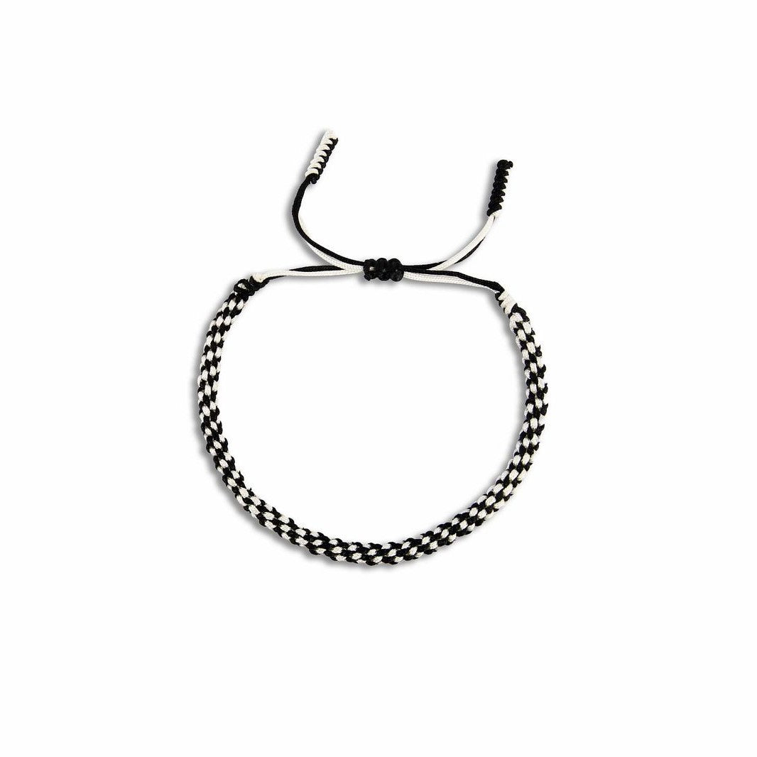 Black & White bold Tibetan bracelet