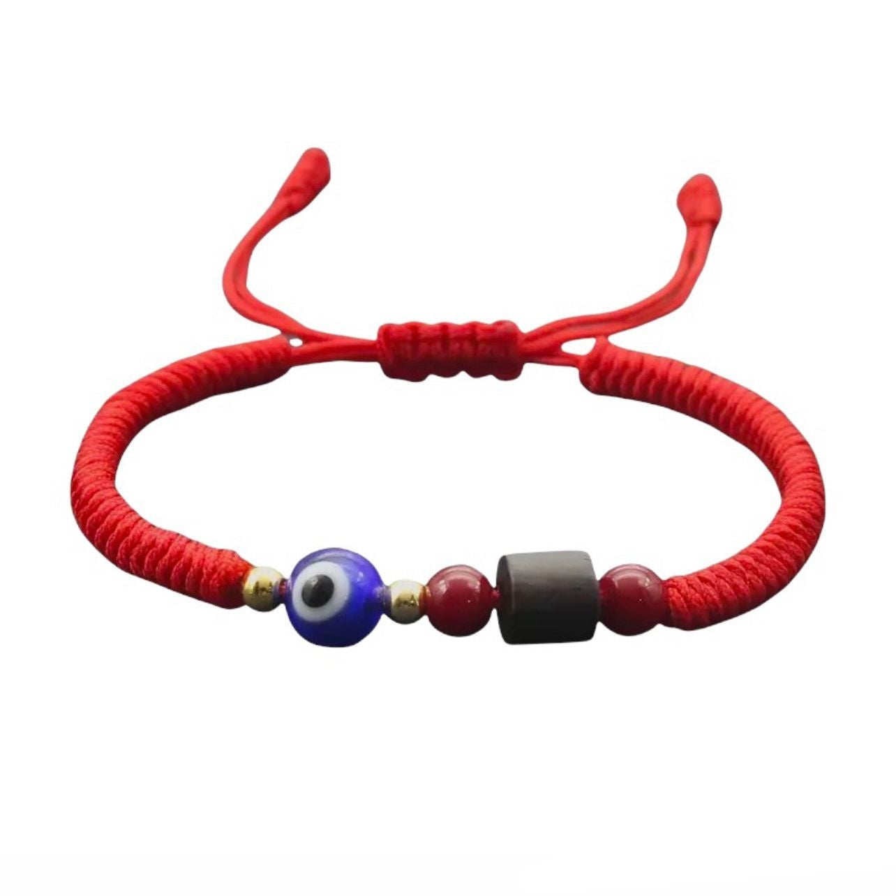 Red Tibetan with blue eye dash bracelet