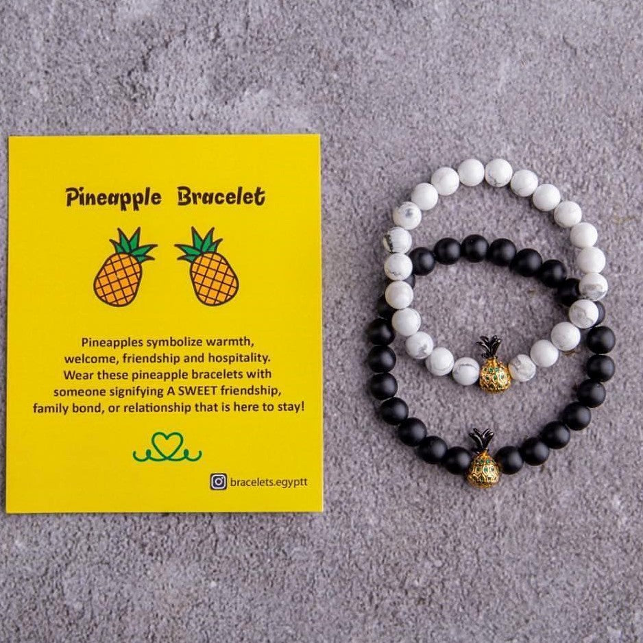 Pineapple bracelet set