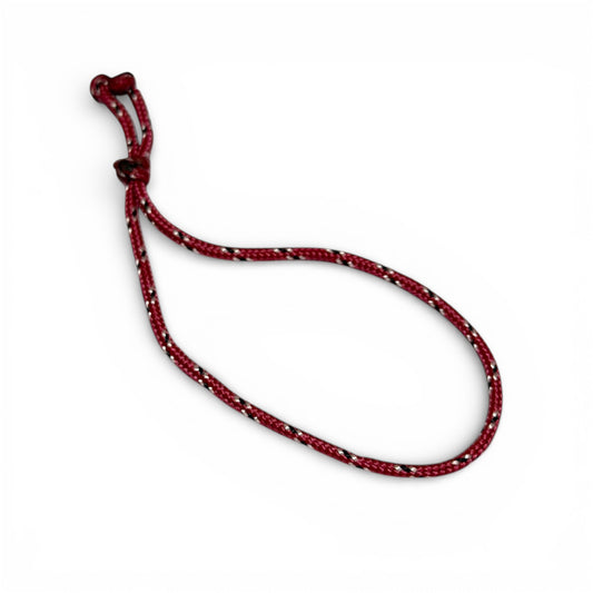 Crimson Noir Dots Cotton Bracelet