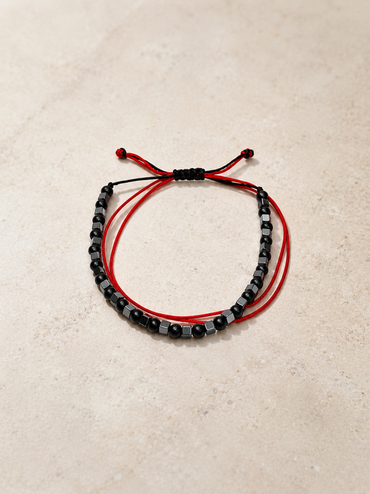 Red Fusion Onyx Bracelet