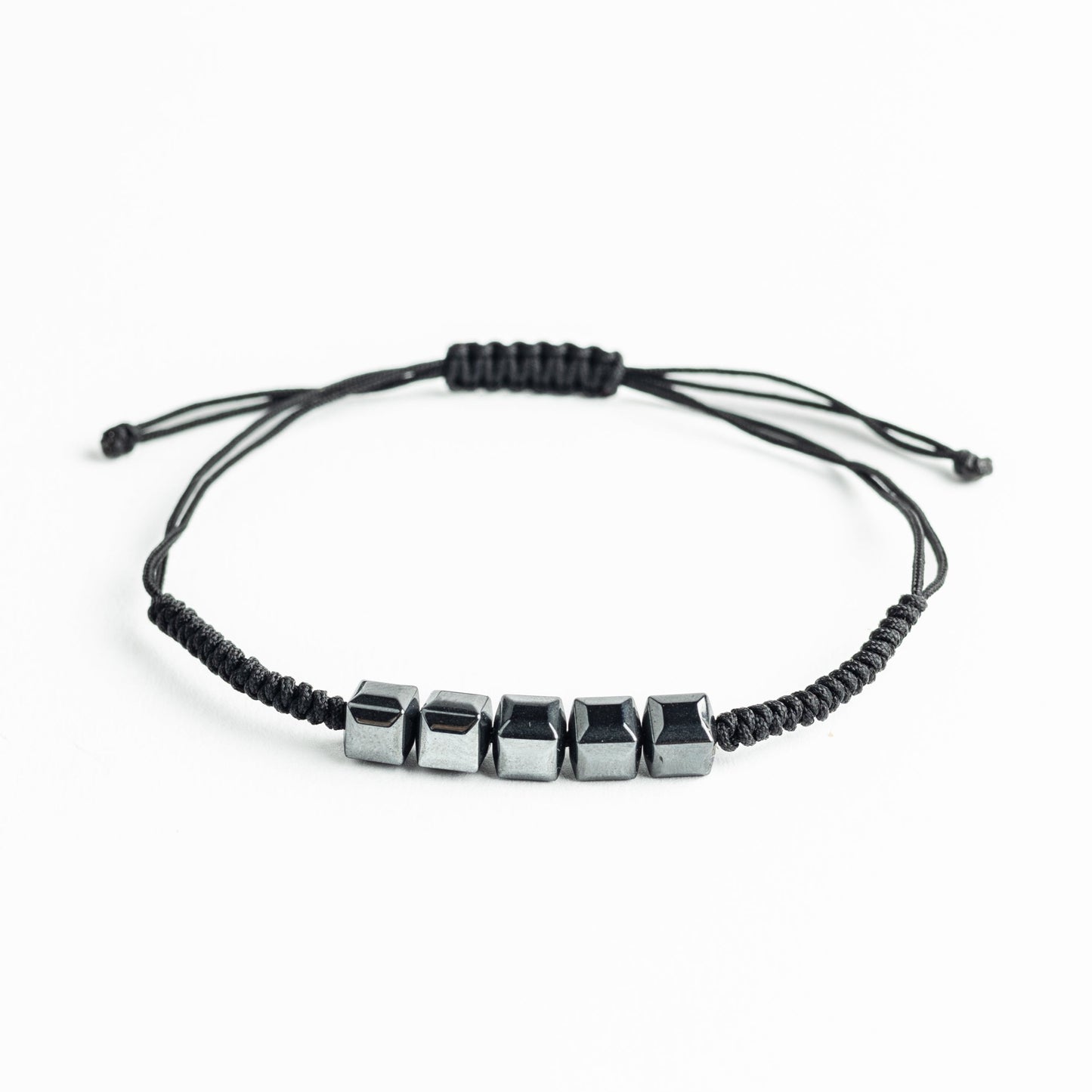 Hematite Square Knot Bracelet