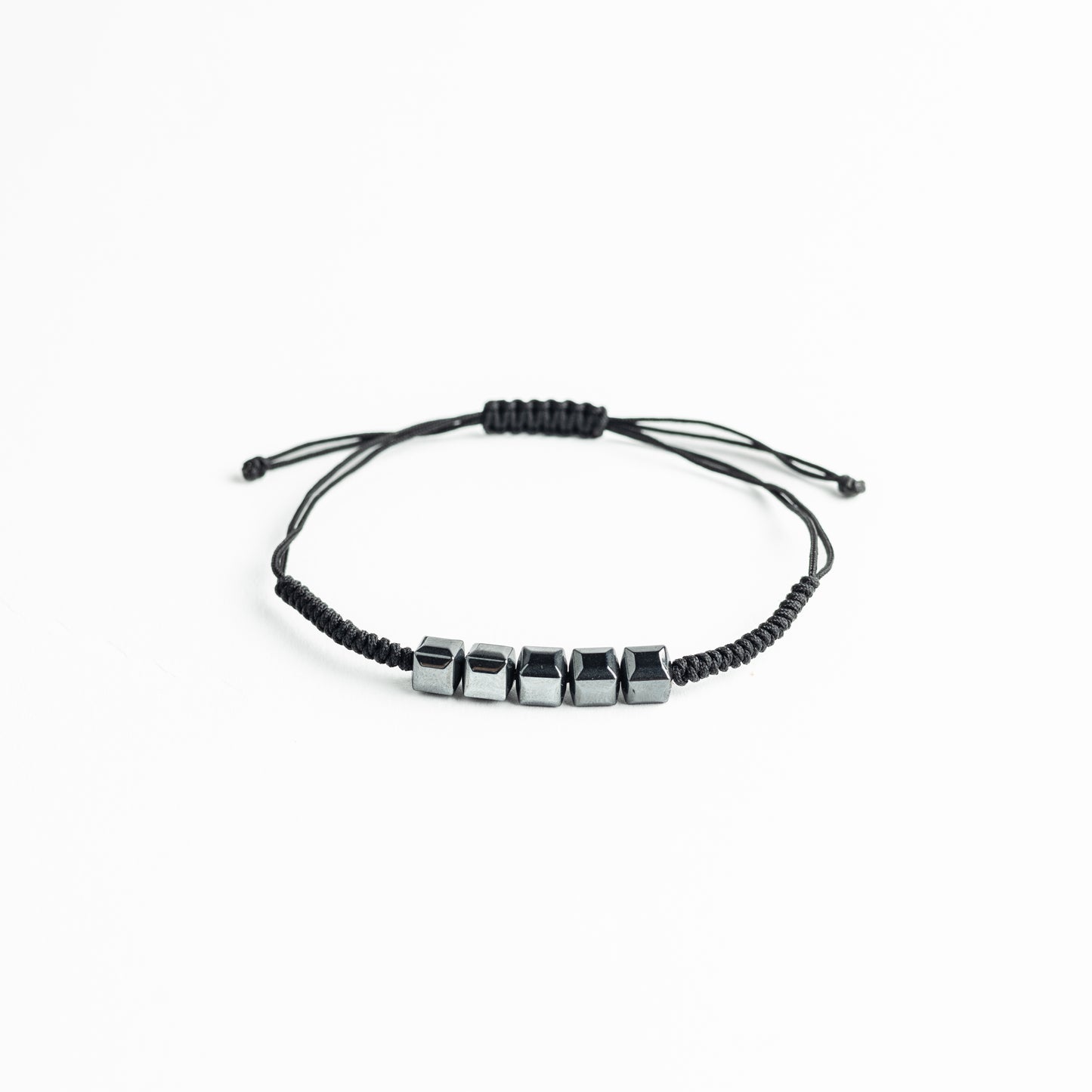 Hematite Square Knot Bracelet