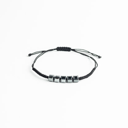 Hematite Square Knot Bracelet