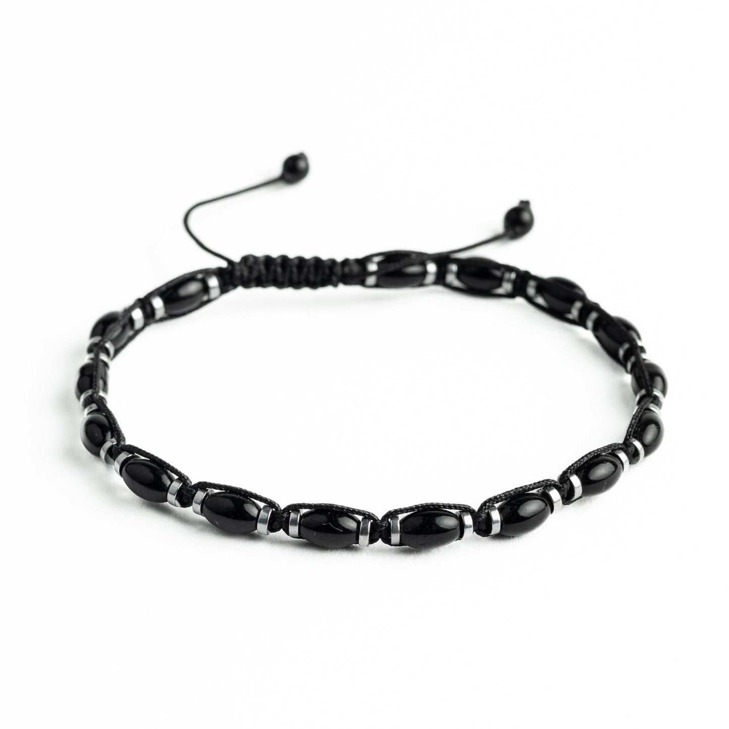 Shadowweave Onyx Hematite 8 Knot Bracelet