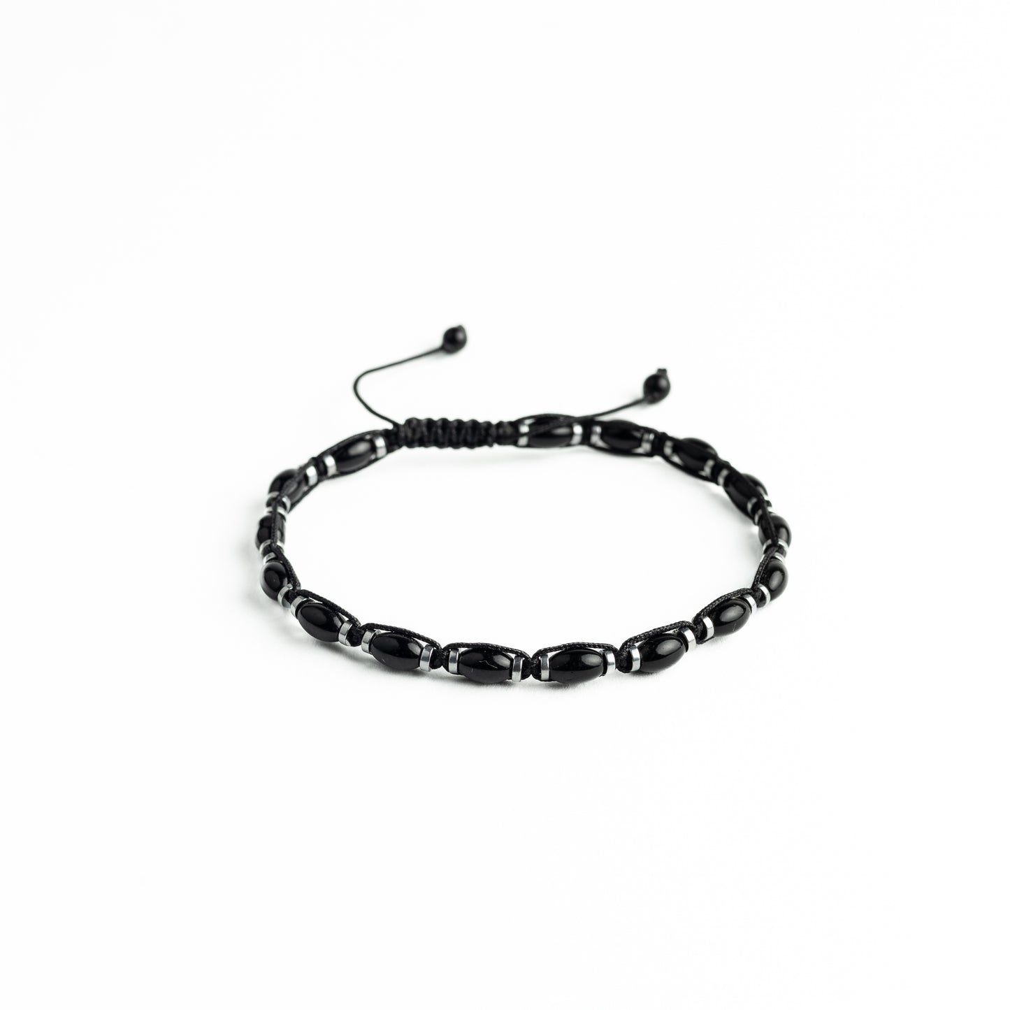 Shadowweave Onyx Hematite 8 Knot Bracelet