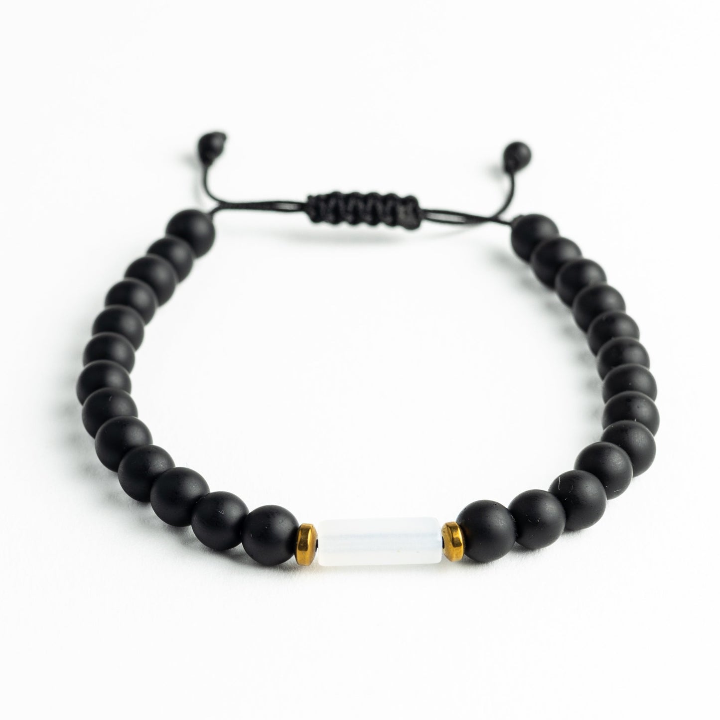 White Dawn Golden Horizon Onyx Bracelet