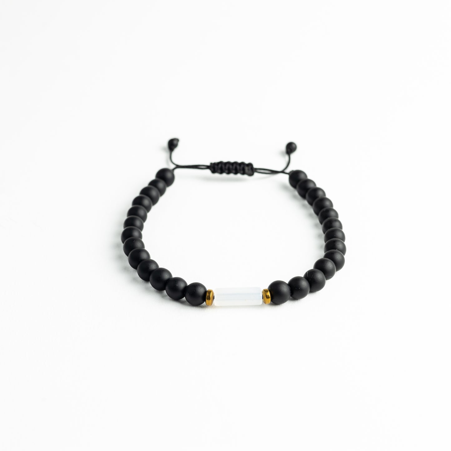 White Dawn Golden Horizon Onyx Bracelet