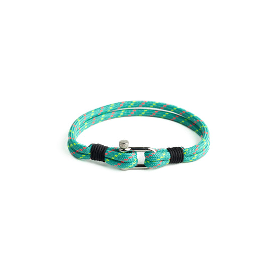 Shackle Stainless Steel Turquoise Duo Bracelet