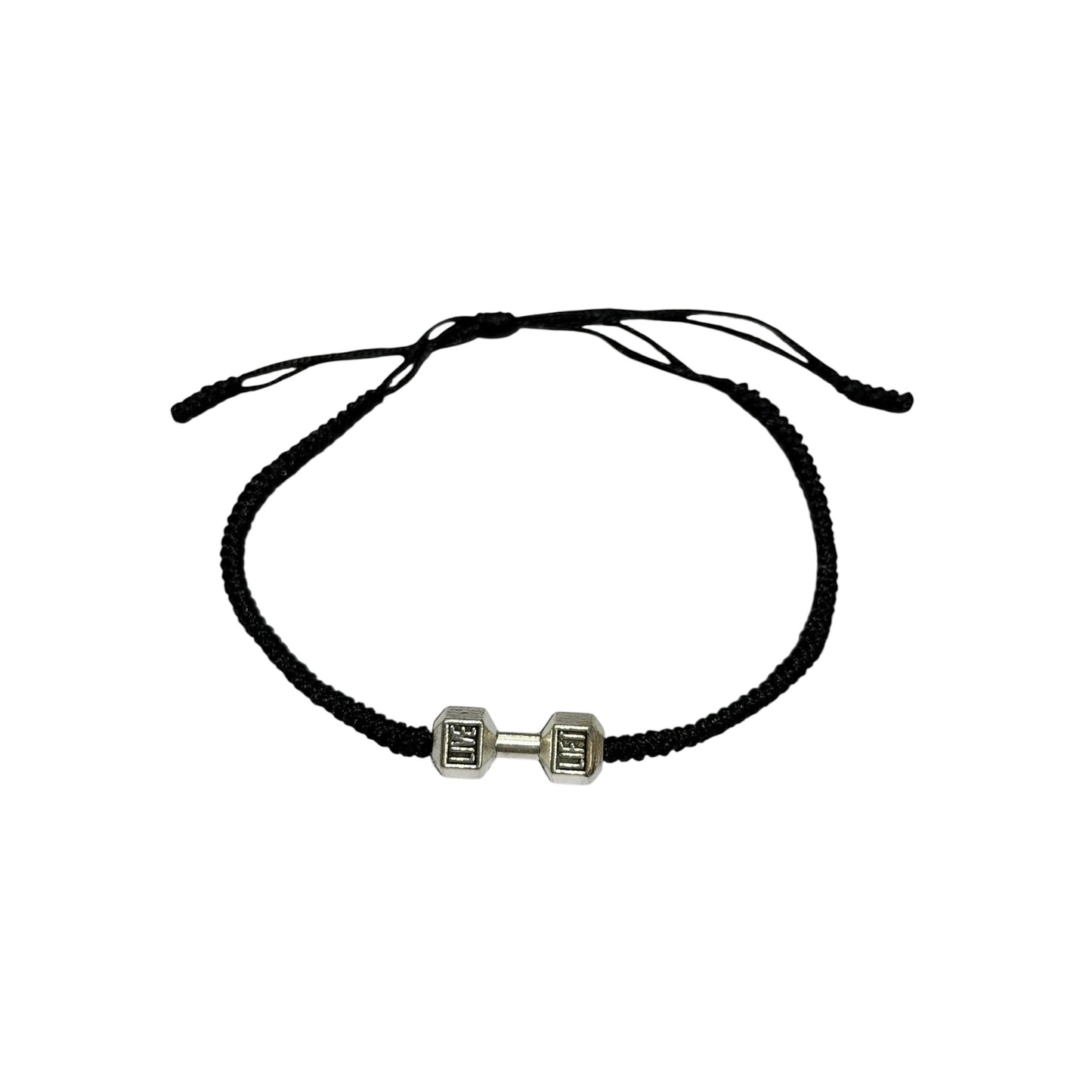 Snake knot Dumbell Bracelet Black