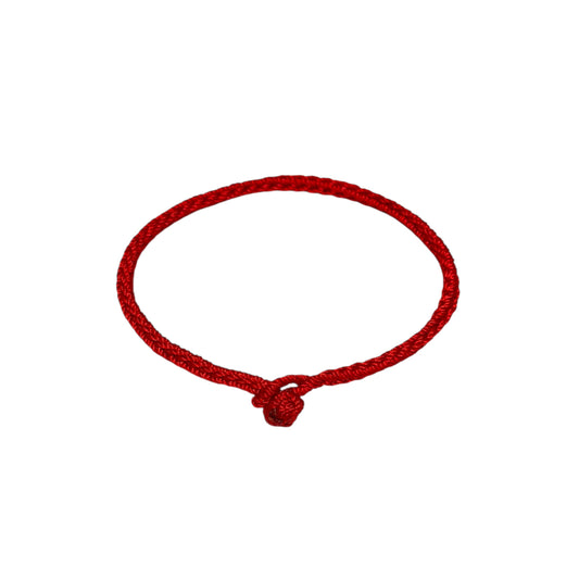 Hand braided RED Cotton Bracelet