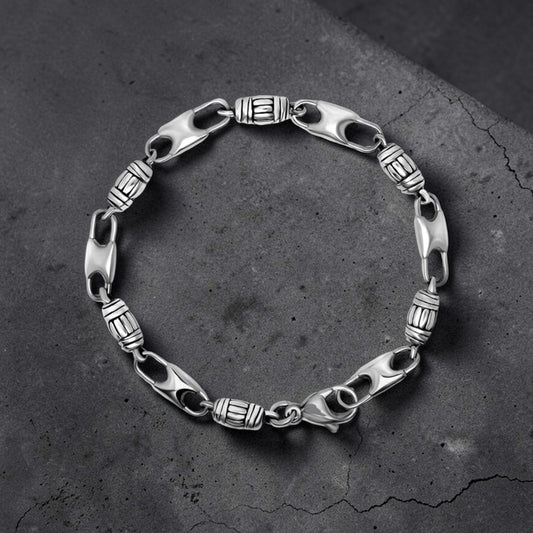 Double Buckle Stainless Steel Bracelet