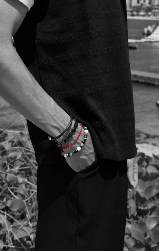 Sharp RED Cotton Bracelet