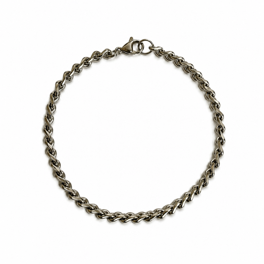 Stainless steel Infinity Twist Bracelet
