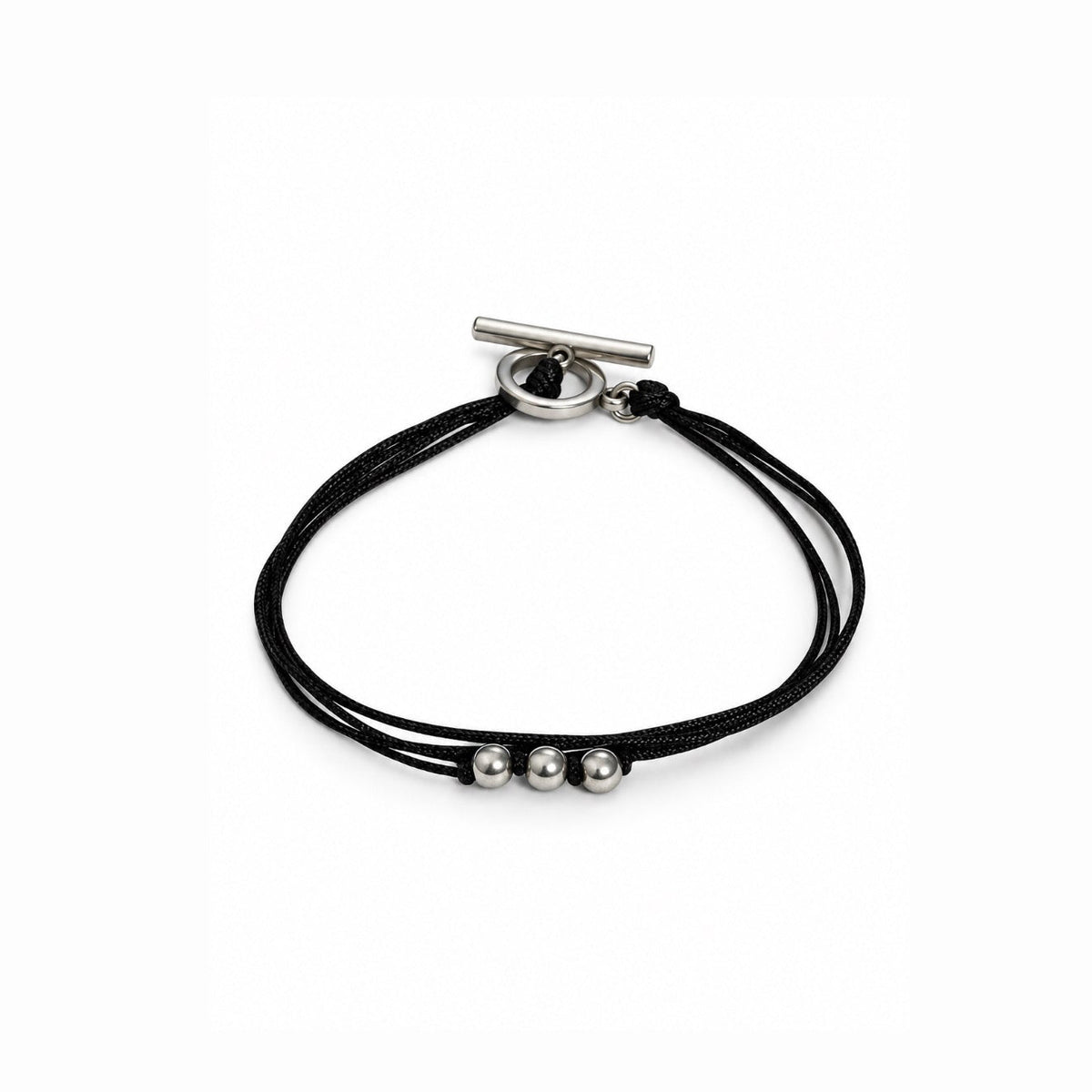 I - O threads hematite Bracelet