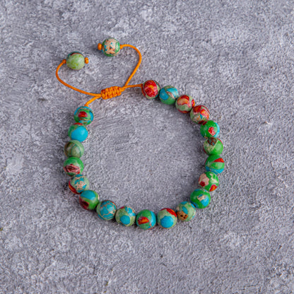 Multicolor with fire stone bracelet