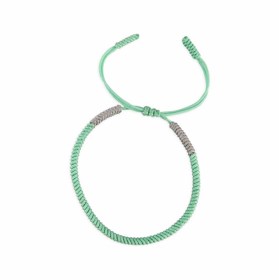 Mint green Tibetan bracelet  