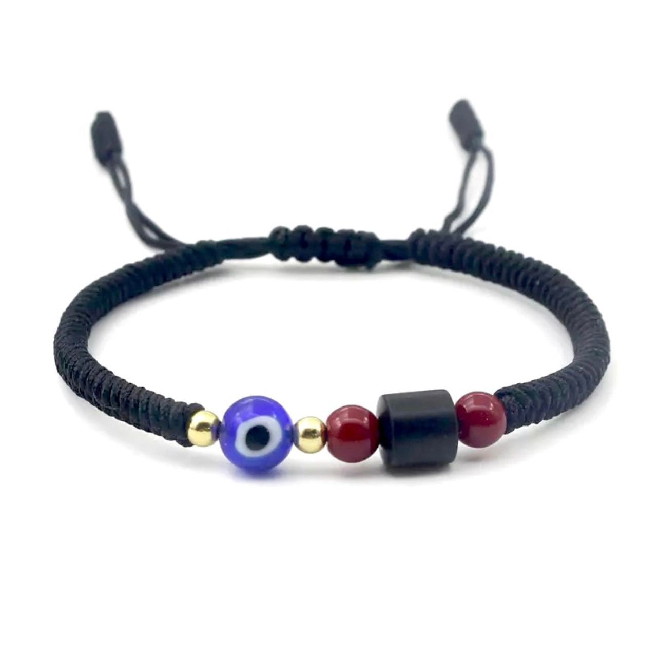 Black Tibetan with blue eye dash bracelet  